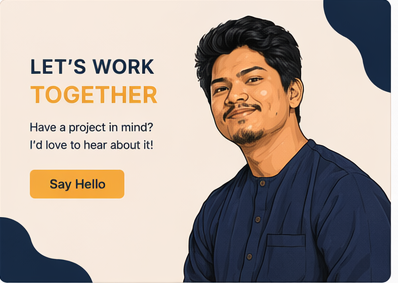 Let's work together: have a project in mind? I'd love to hear about it